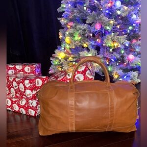 Coach Brown Leather Duffel Bag